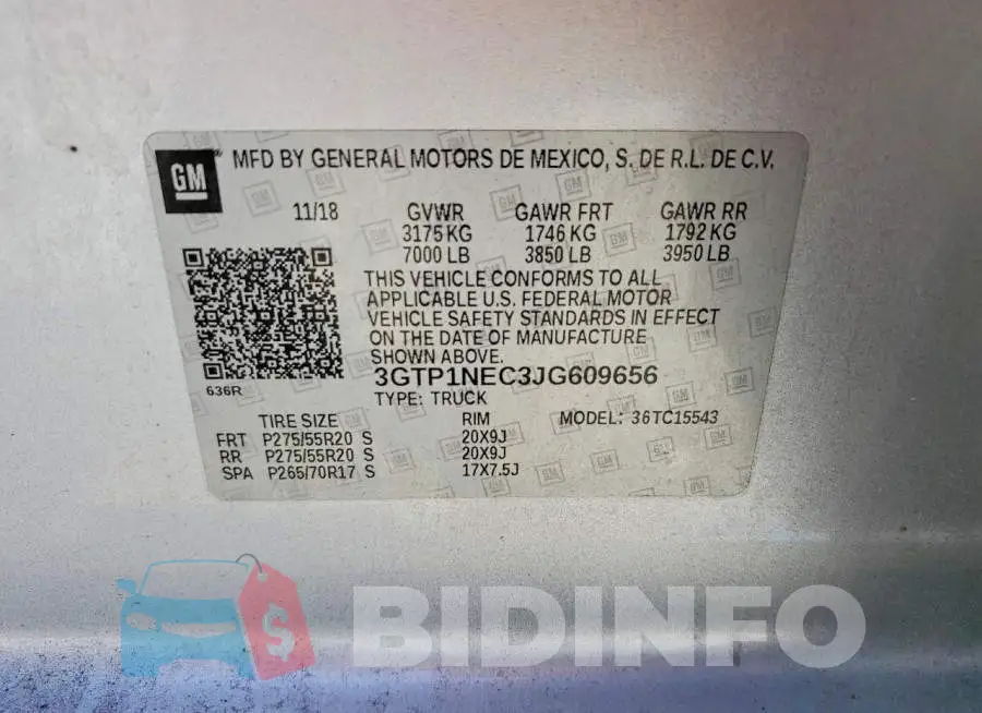 3GTP1NEC3JG609656 Photo# 12