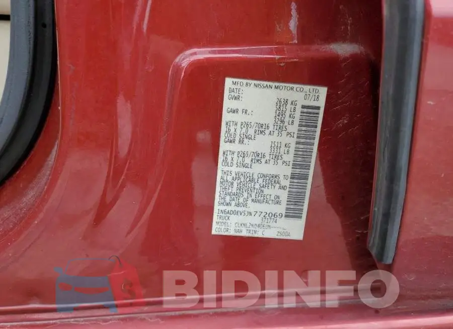 1N6AD0EV5JN772069 Photo# 12