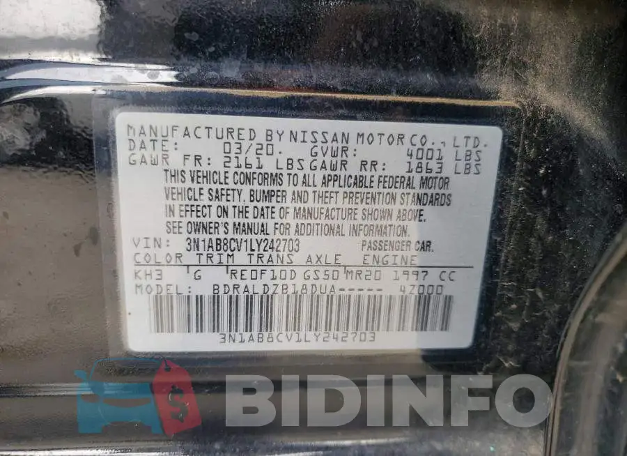 3N1AB8CV1LY242703 Photo# 12