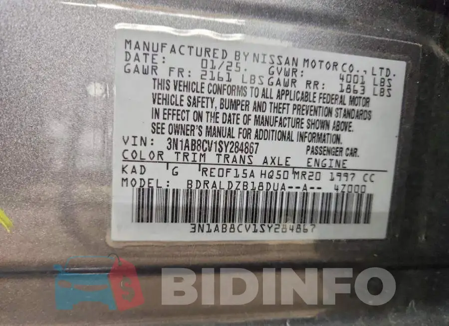 3N1AB8CV1SY284867 Photo# 12