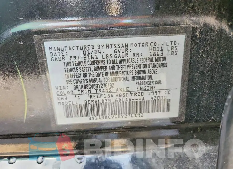 3N1AB8CV6RY276192 Photo# 12