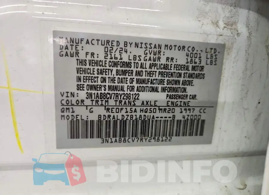 3N1AB8CV7RY298122 Photo# 13