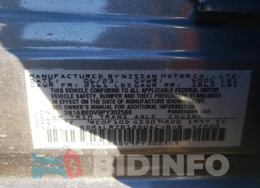 3N1AB8DV9PY302568 Photo# 12