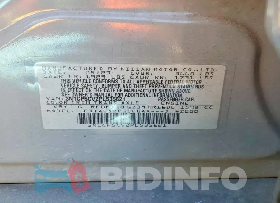 3N1CP5CV2PL535621 Photo# 13
