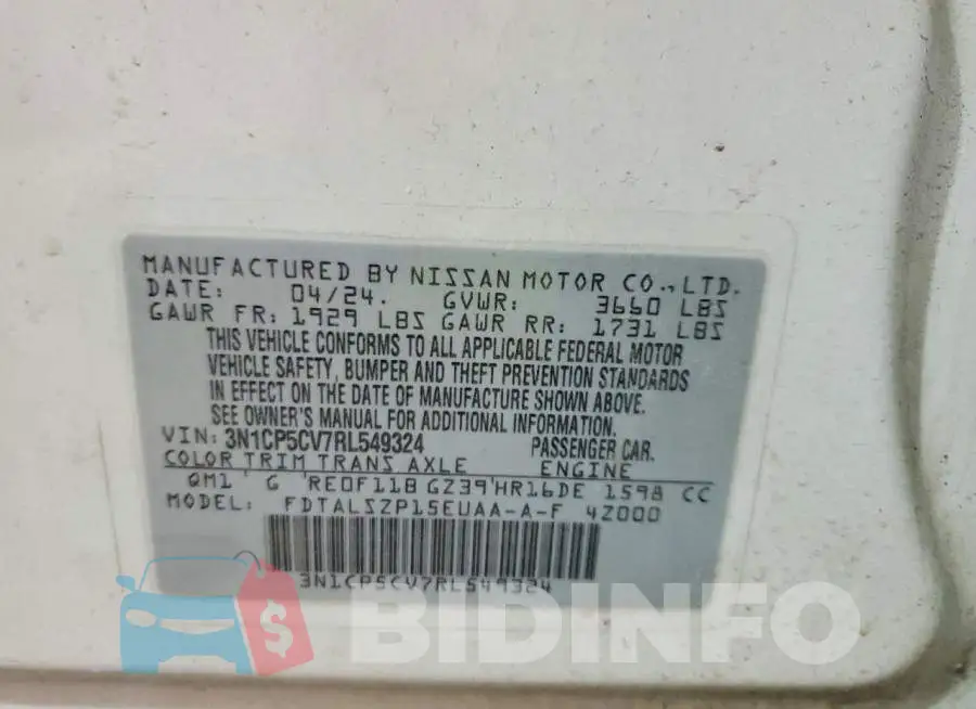 3N1CP5CV7RL549324 Photo# 13