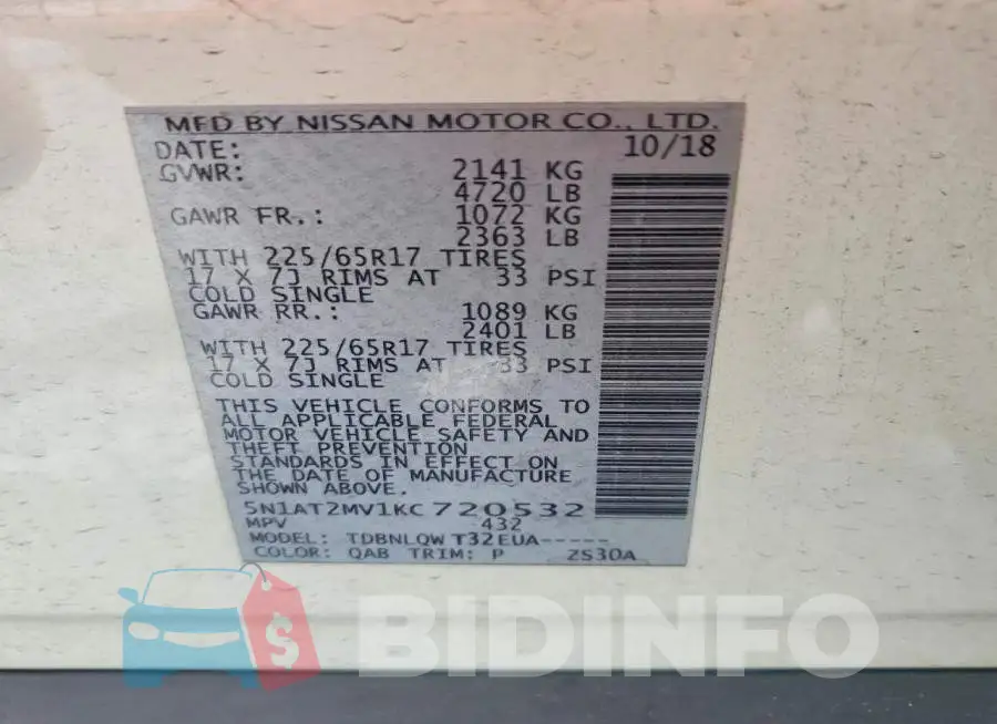 5N1AT2MV1KC720532 Photo# 13