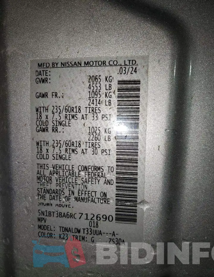 5N1BT3BA6RC712690 Photo# 13