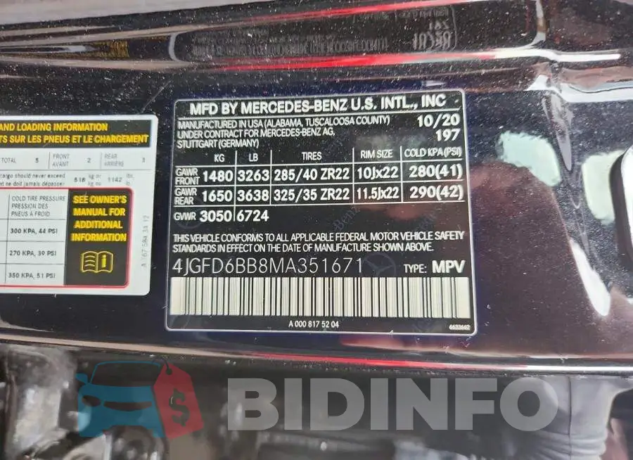 4JGFD6BB8MA351671 Photo# 13