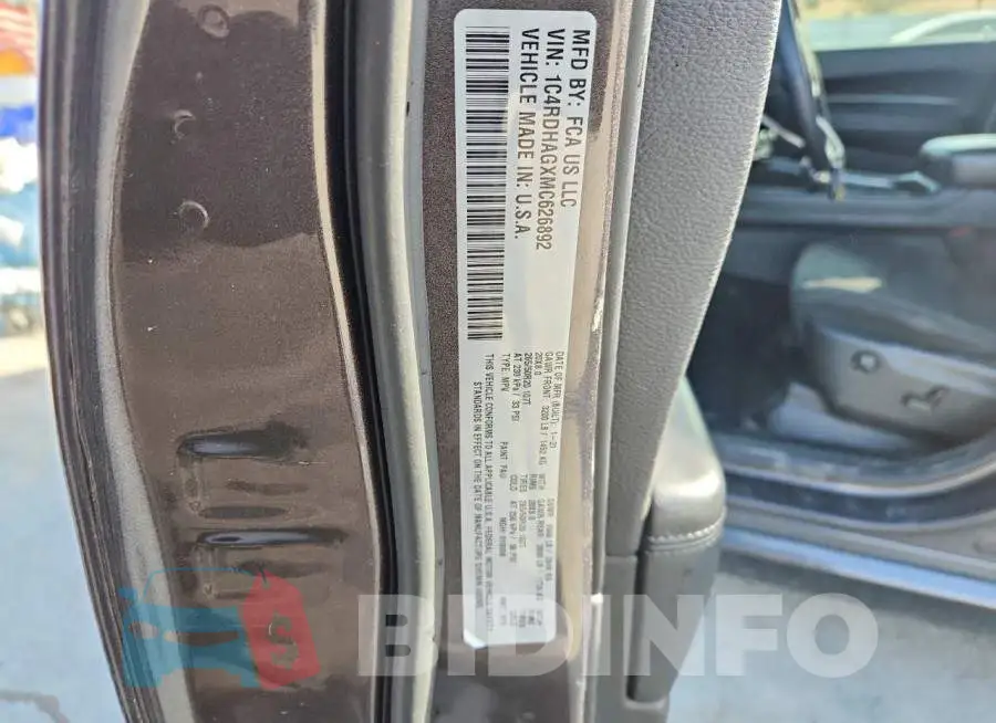 1C4RDHAGXMC626892 Photo# 14