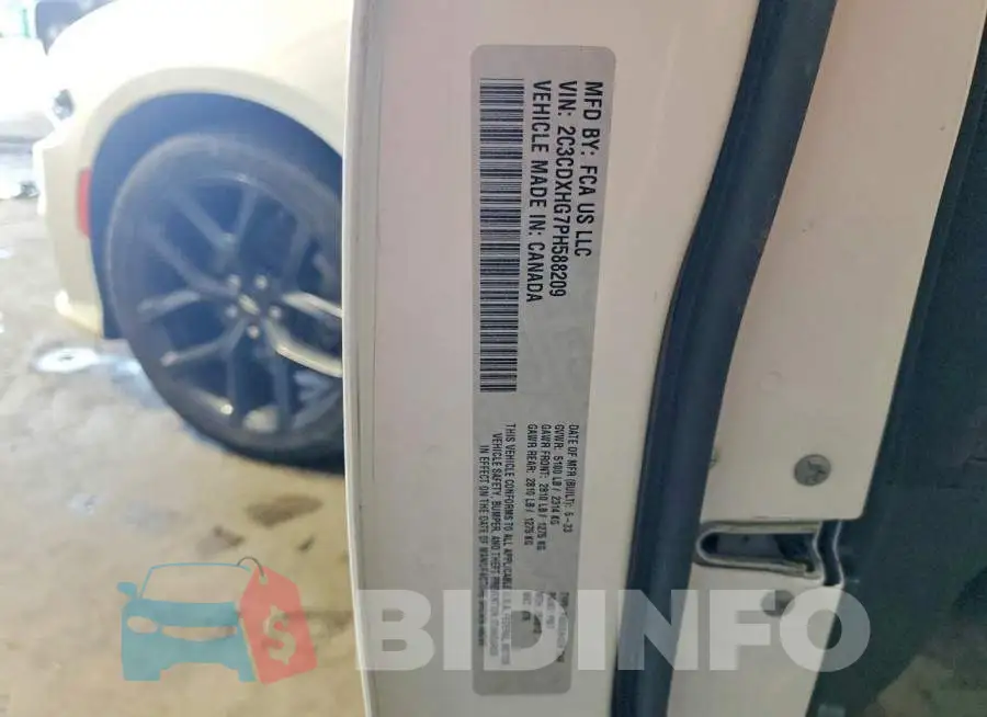 2C3CDXHG7PH588209 Photo# 13