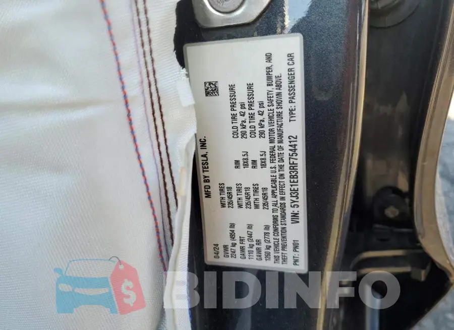 5YJ3E1EB3RF754412 Photo# 13