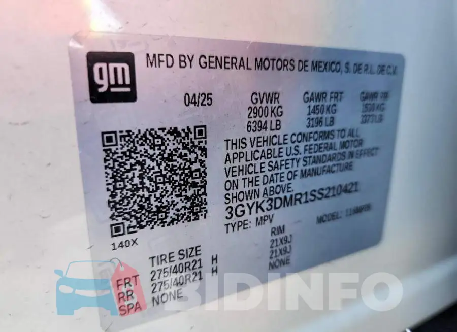 3GYK3DMR1SS210421 Photo# 12