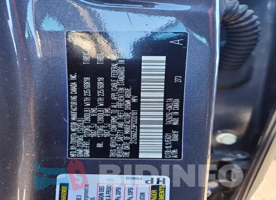 2T2GGCEZ9PC020181 Photo# 13