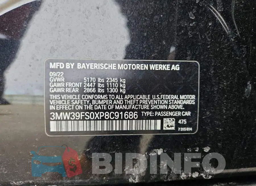 3MW39FS0XP8C91686 Photo# 12