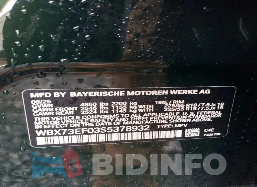 WBX73EF03S5378932 Photo# 12