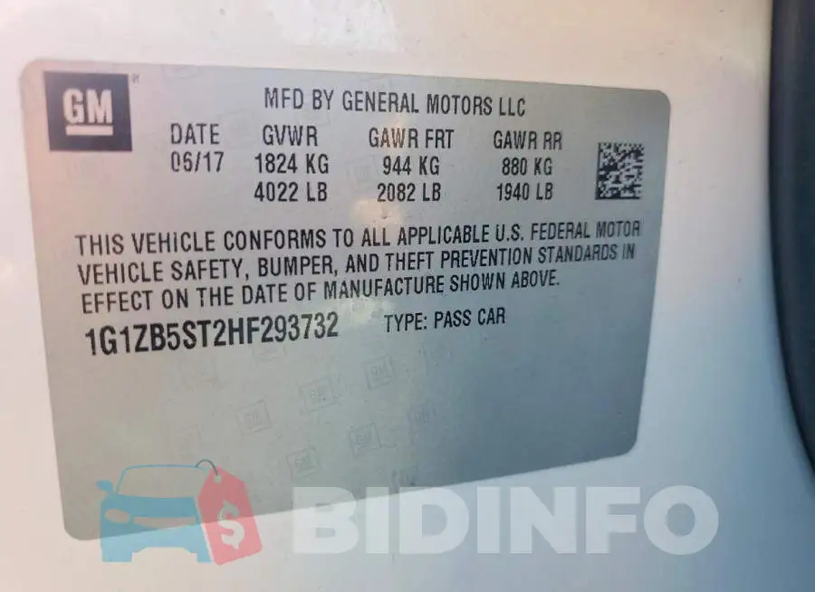 1G1ZB5ST2HF293732 Photo# 12