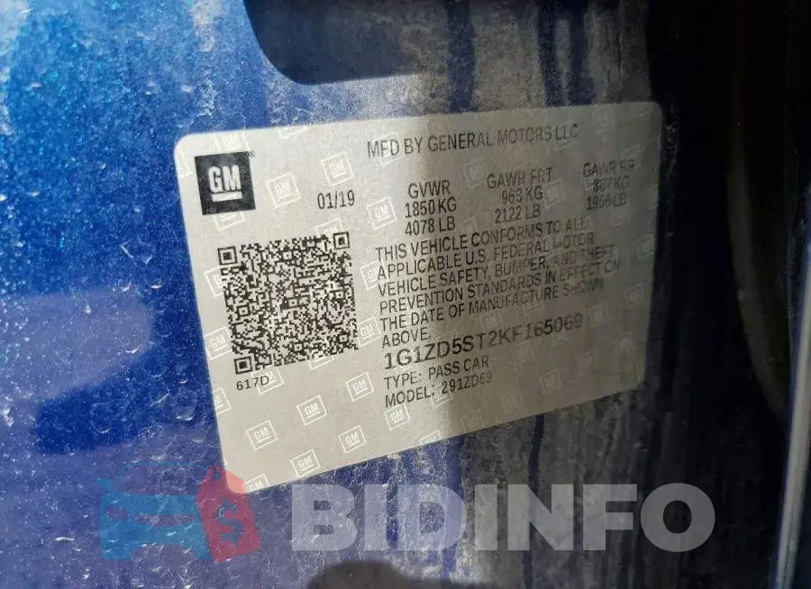 1G1ZD5ST2KF165069 Photo# 12