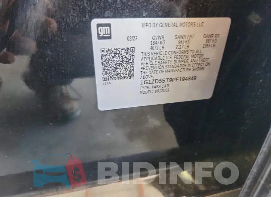 1G1ZD5ST9PF194849 Photo# 13