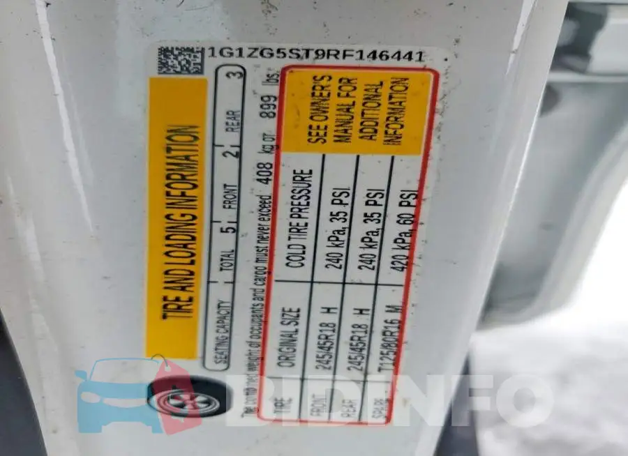 1G1ZG5ST9RF146441 Photo# 12