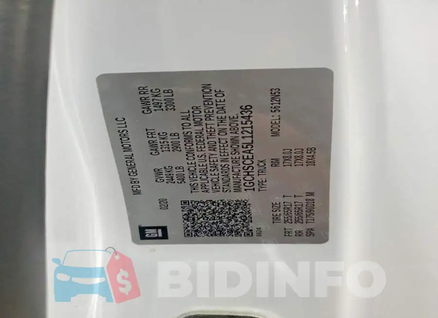 1GCHSCEA5L1215436 Photo# 13