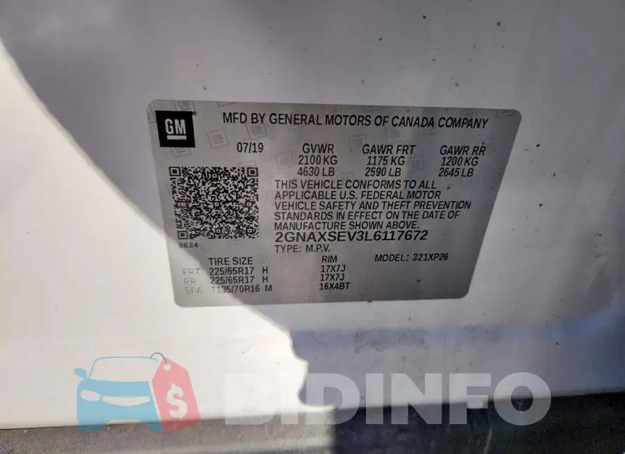 2GNAXSEV3L6117672 Photo# 13