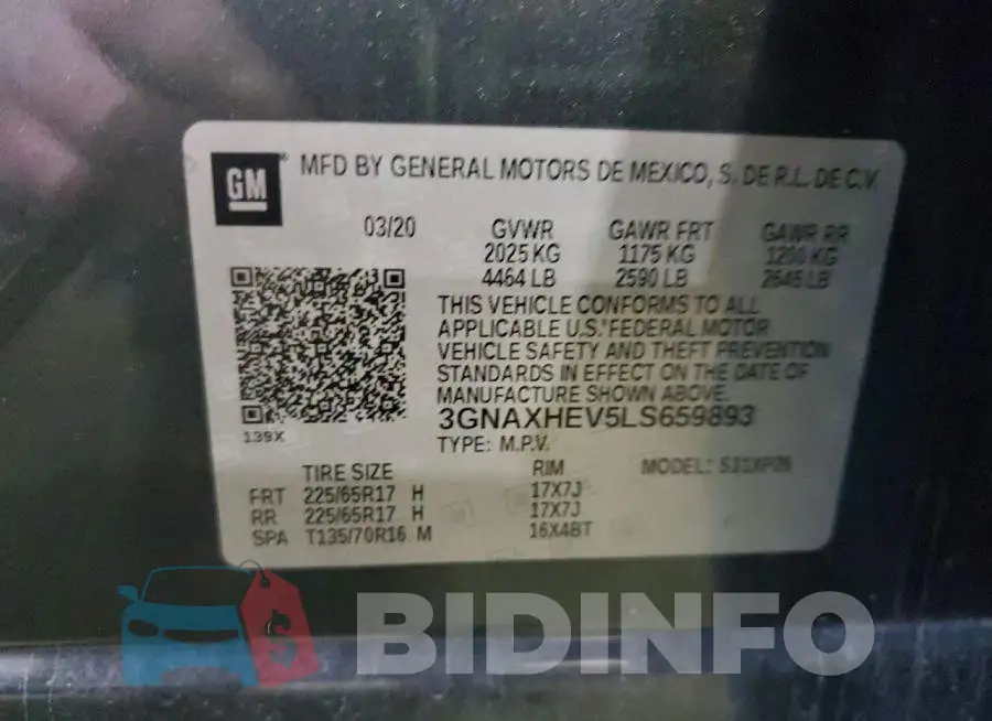 3GNAXHEV5LS659893 Photo# 13