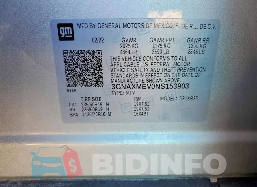 3GNAXMEV0NS153903 Photo# 12