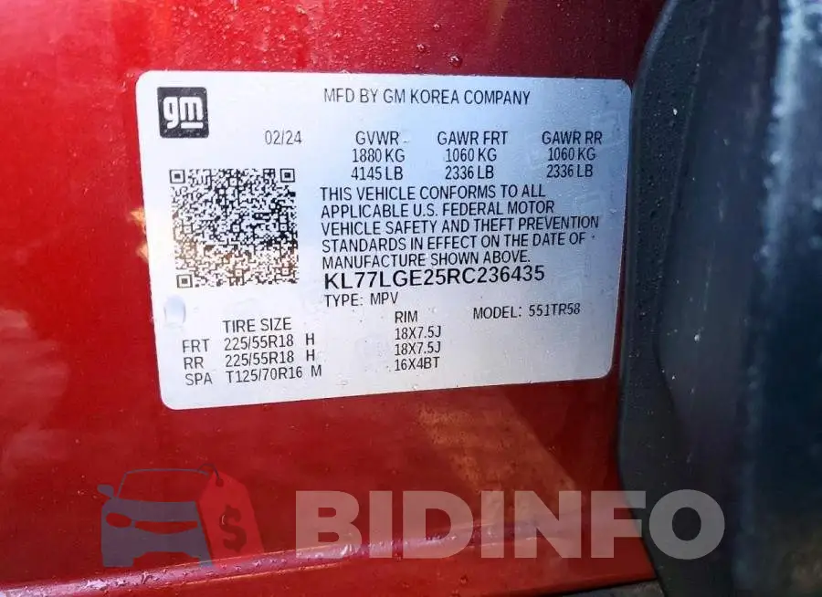 KL77LGE25RC236435 Photo# 12