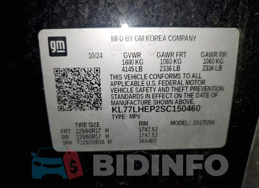 KL77LHEP2SC150460 Photo# 13
