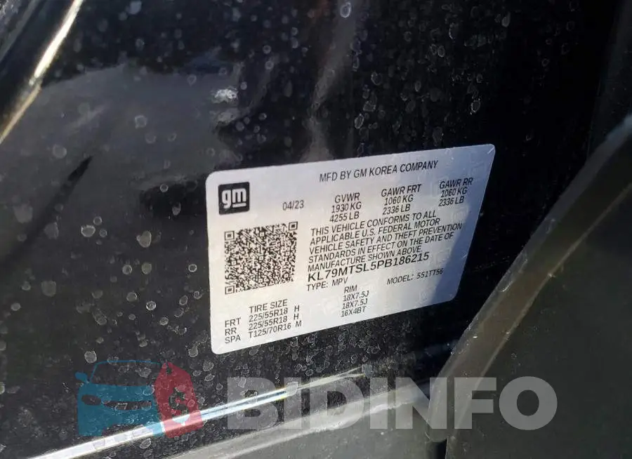KL79MTSL5PB186215 Photo# 13