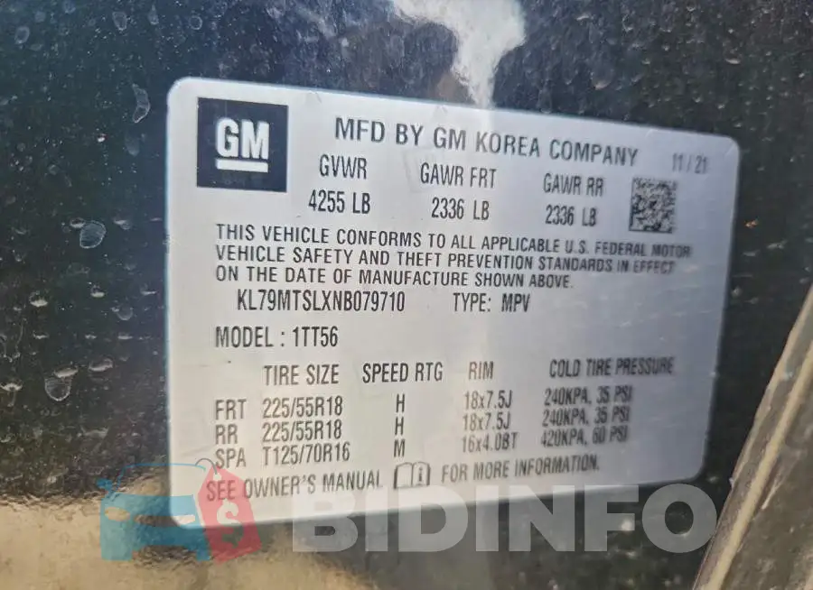 KL79MTSLXNB079710 Photo# 14