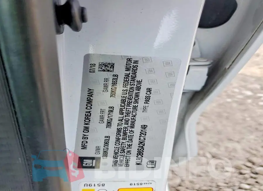 KL8CB6SA2KC720149 Photo# 12
