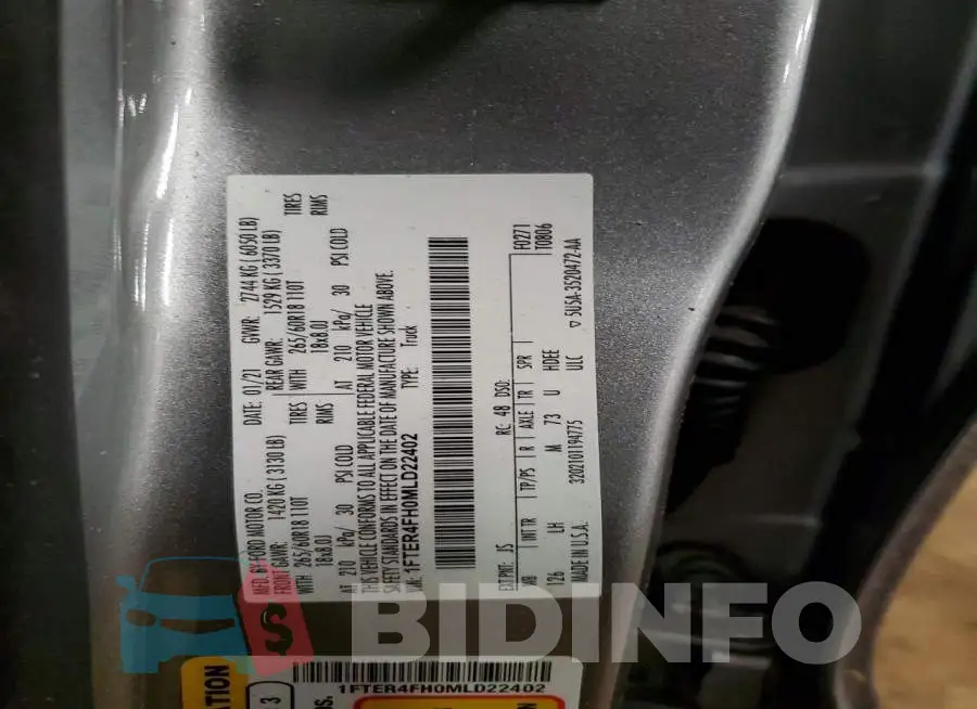 1FTER4FH0MLD22402 Photo# 12