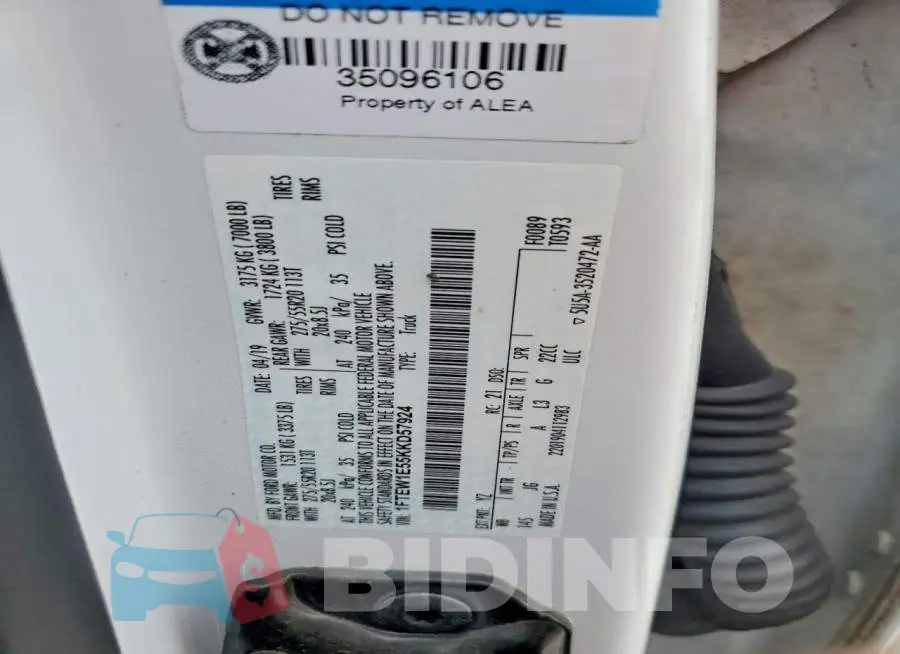1FTEW1E55KKD57924 Photo# 12
