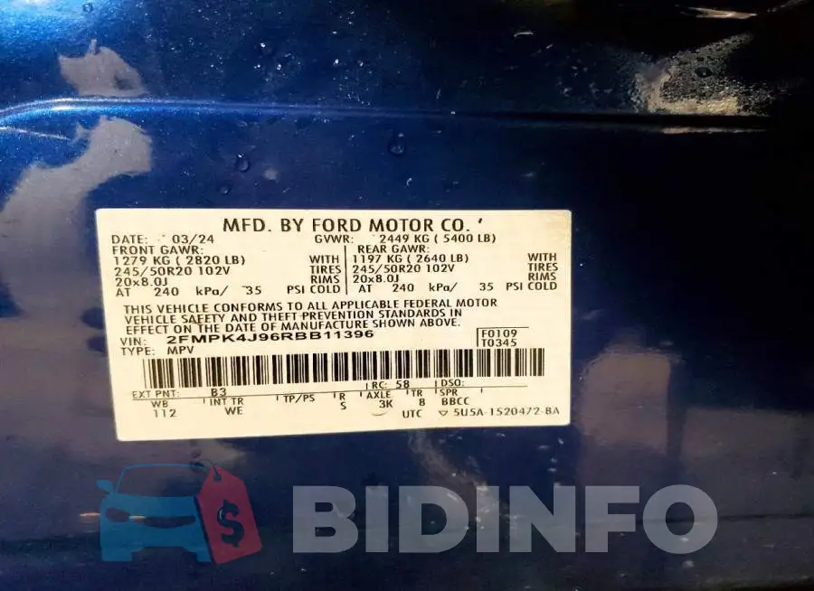 2FMPK4J96RBB11396 Photo# 13