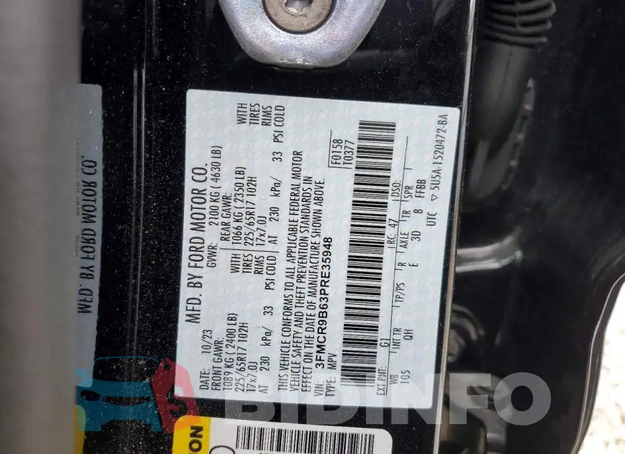 3FMCR9B63PRE35948 Photo# 13