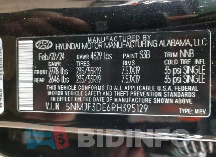 5NMJF3DE6RH395129 Photo# 13