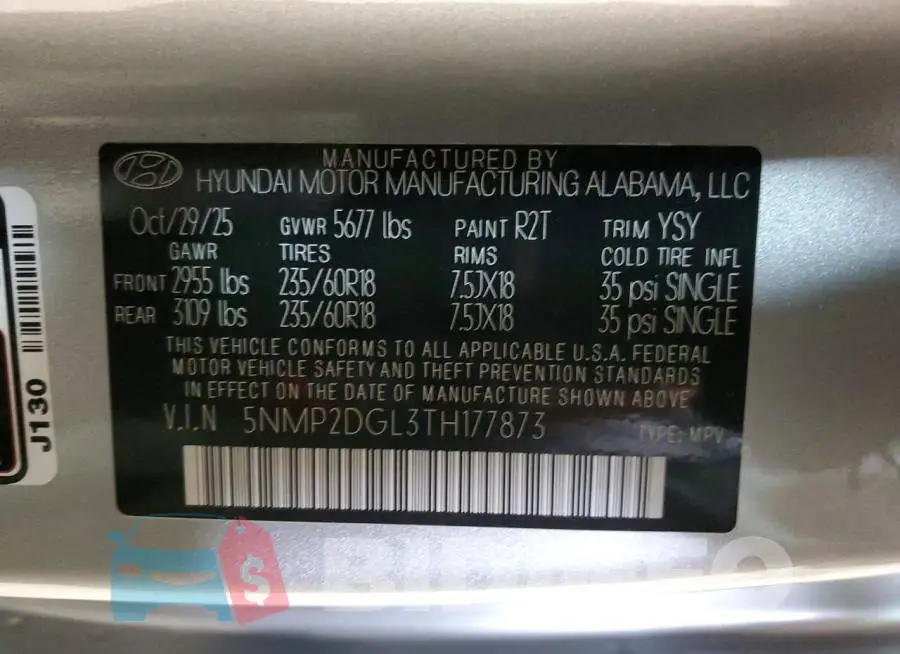 5NMP2DGL3TH177873 Photo# 13
