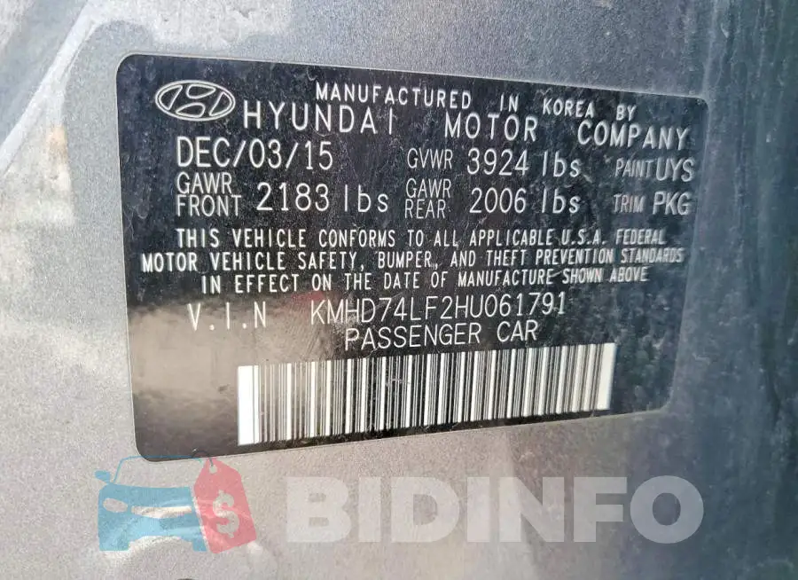 KMHD74LF2HU061791 Photo# 12