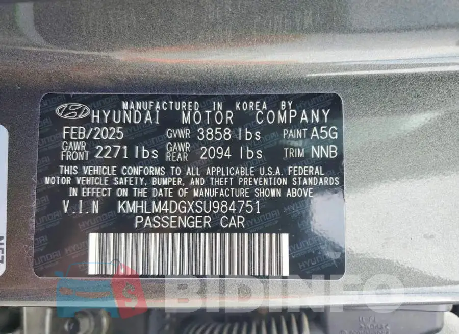 KMHLM4DGXSU984751 Photo# 12
