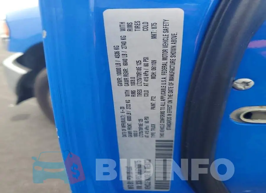3C6UR5CL8LG163075 Photo# 12