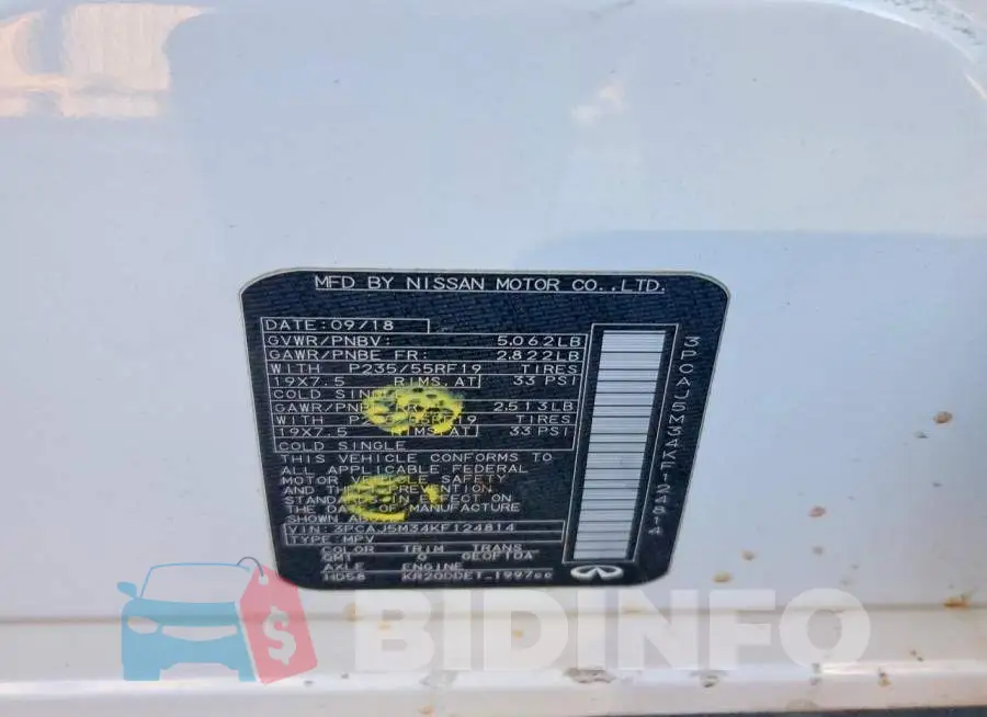 3PCAJ5M34KF124814 Photo# 12