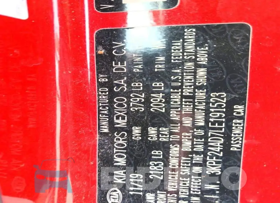 3KPF24AD7LE191523 Photo# 12