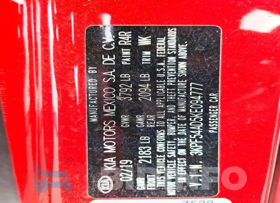 3KPF54AD5KE094777 Photo# 12