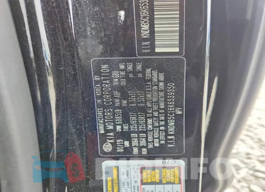 KNDMB5C16K6539350 Photo# 13