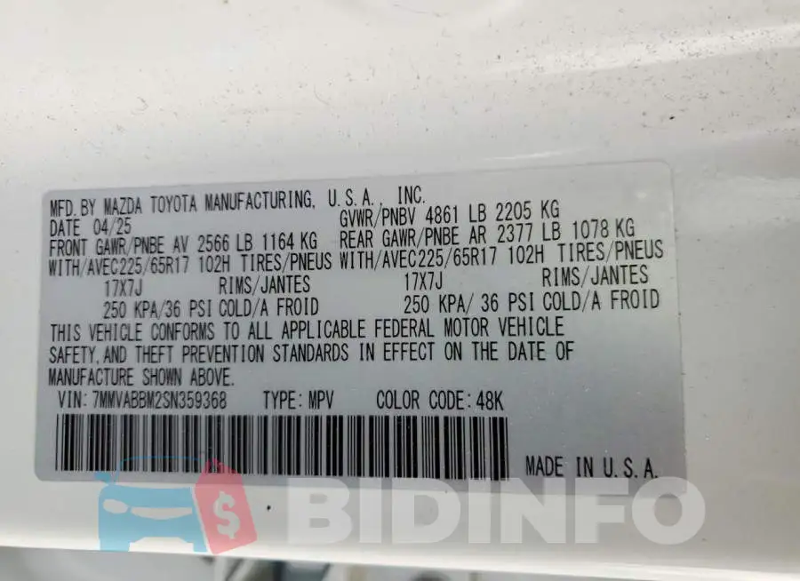7MMVABBM2SN359368 Photo# 13