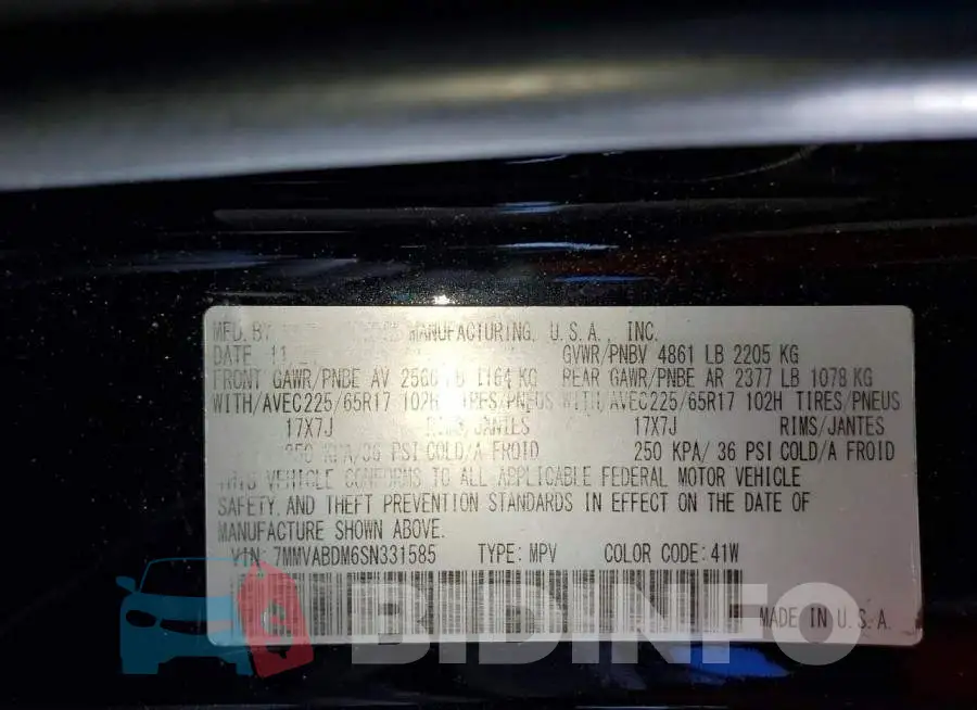 7MMVABDM6SN331585 Photo# 14