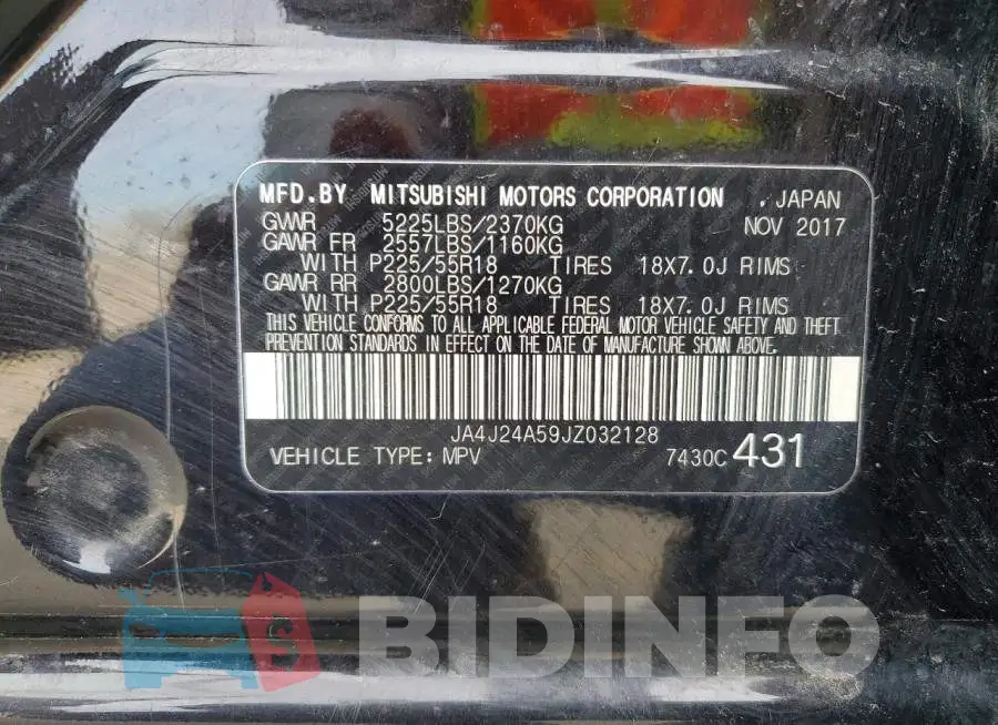 JA4J24A59JZ032128 Photo# 13