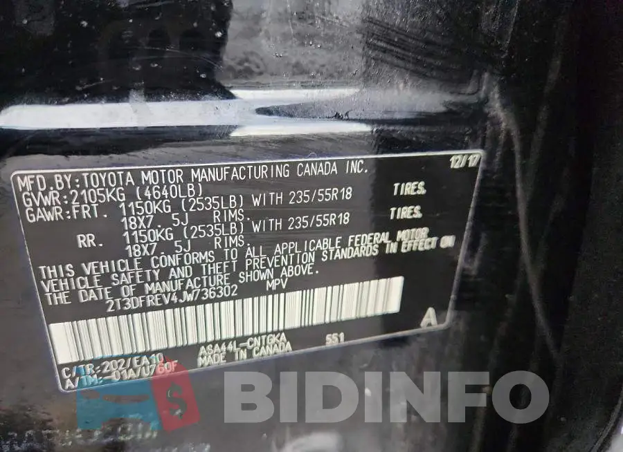 2T3DFREV4JW736302 Photo# 14