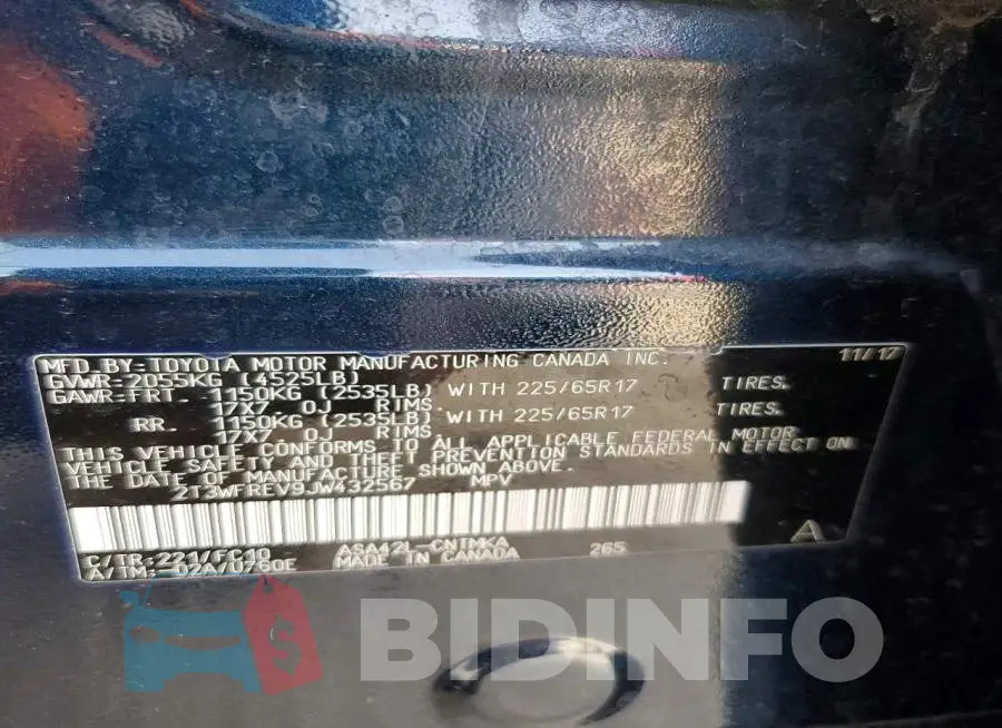2T3WFREV9JW432567 Photo# 14